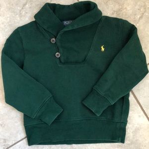 Boys Polo Shawl Collar sweatshirt